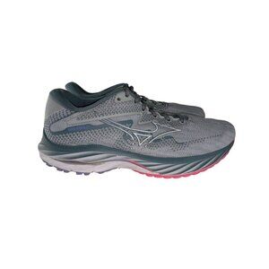 Mizuno Wave Rider 27 Womens Running Shoes Gray Mesh Athletic Sneakers Size 9.5